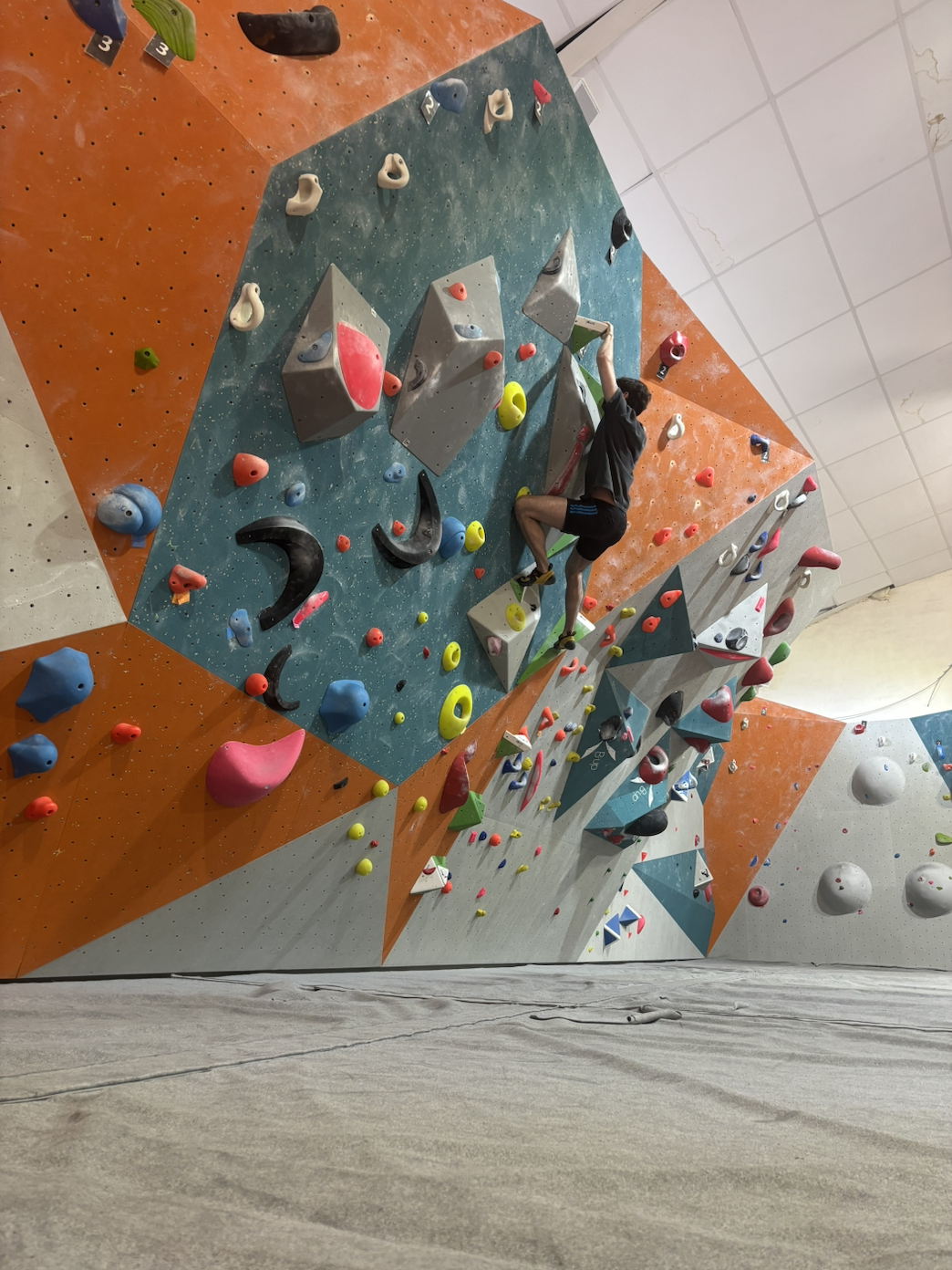 Manu en salle de bloc